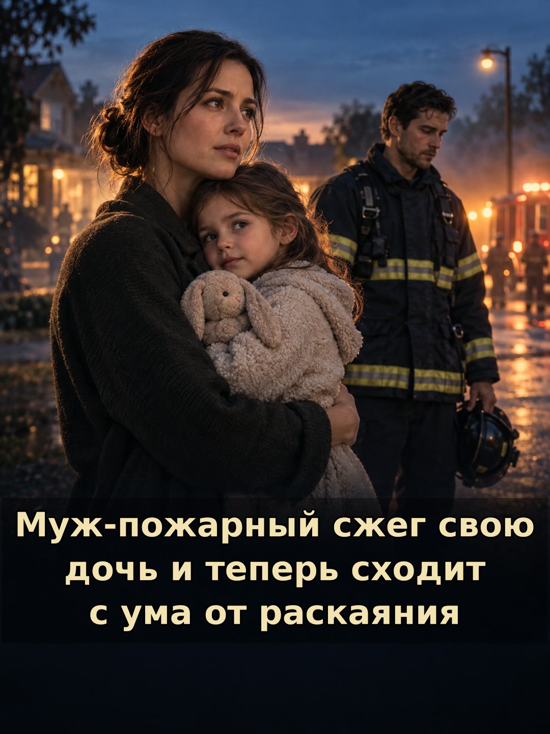 Муж-пожарный сжег свою дочь и теперь сходит с ума от раскаяния