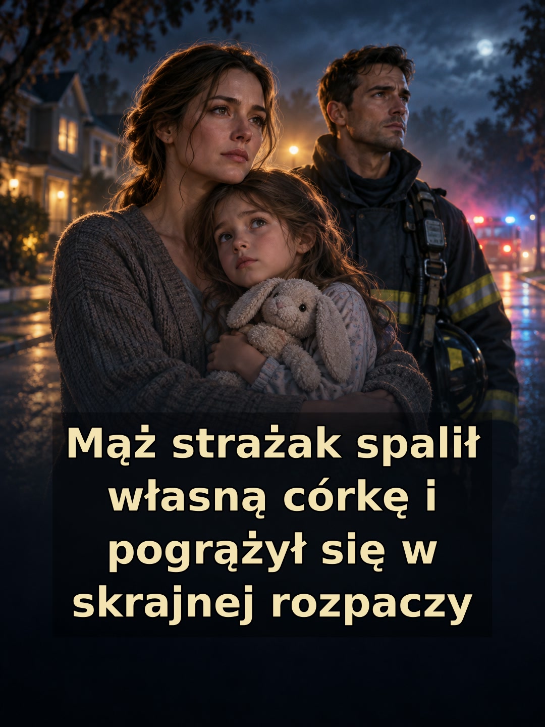 Mąż strażak spalił własną córkę i pogrążył się w skrajnej rozpaczy