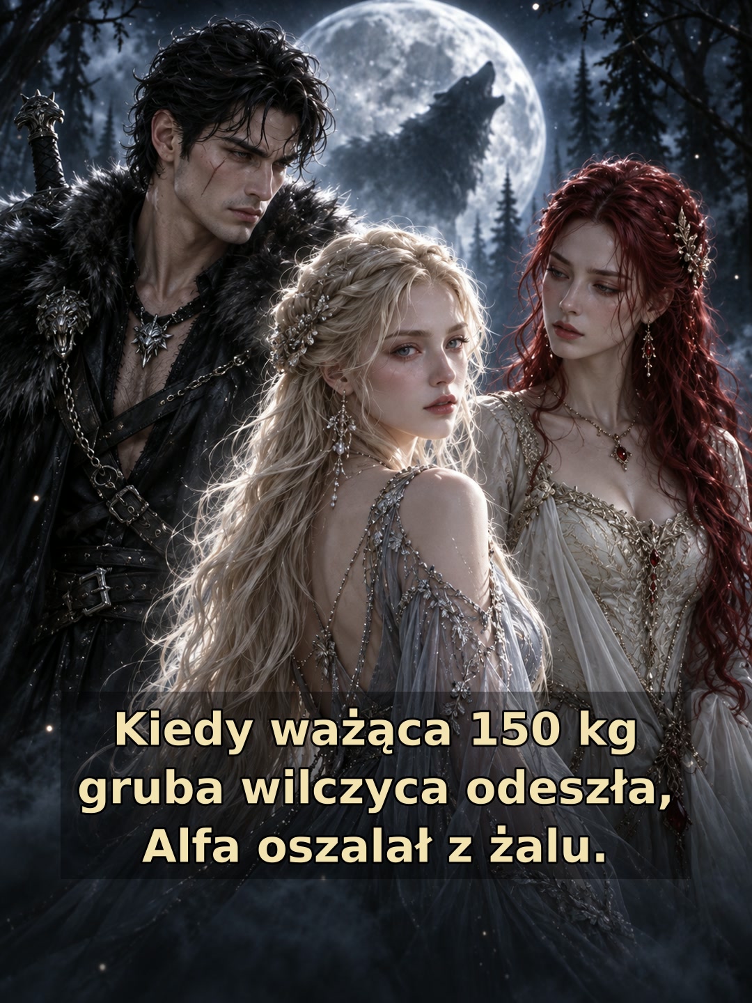 Kiedy ważąca 150 kg gruba wilczyca odeszła, Alfa oszalał z żalu.