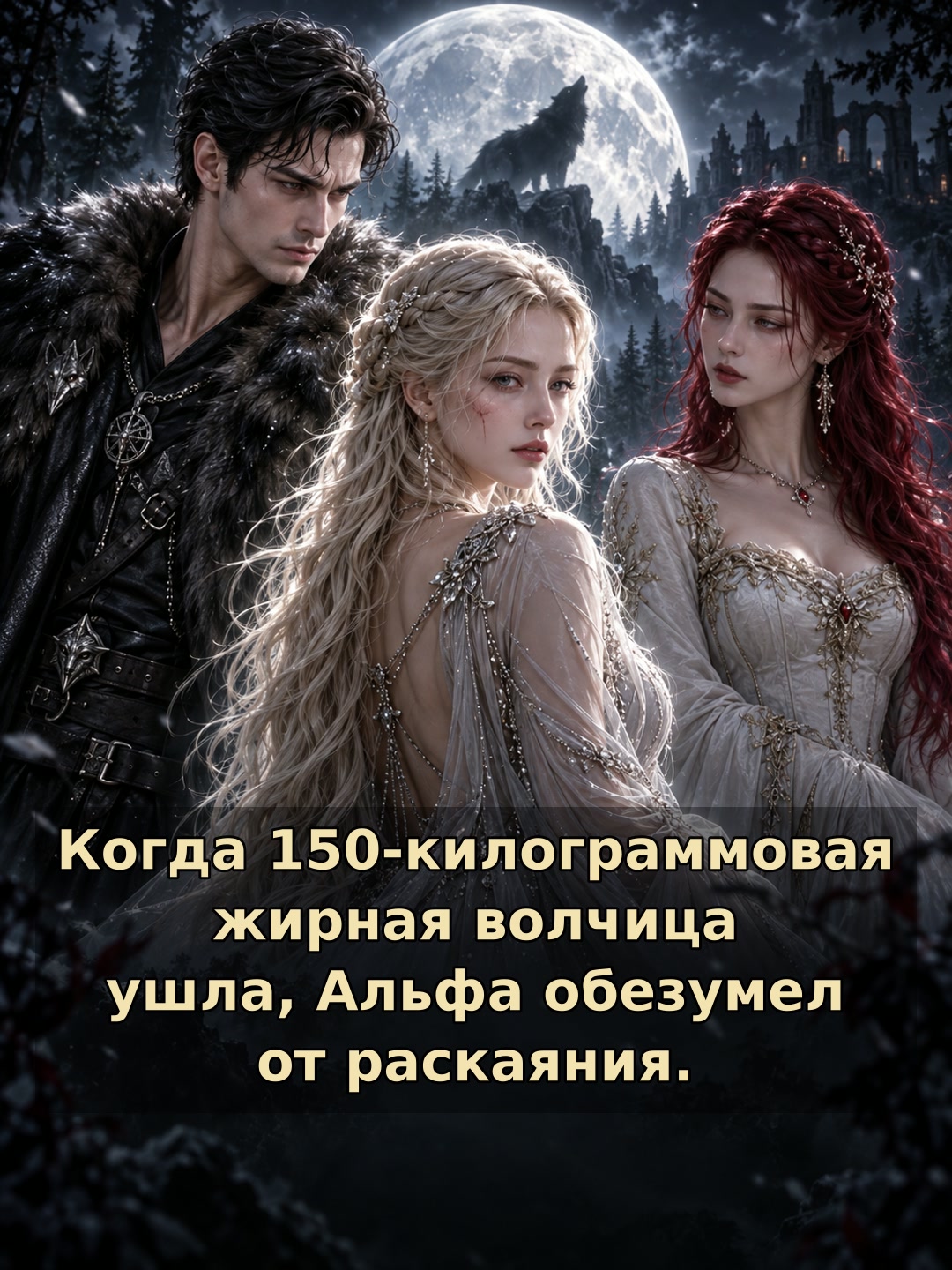 Когда 150-килограммовая жирная волчица ушла, Альфа обезумел от раскаяния.