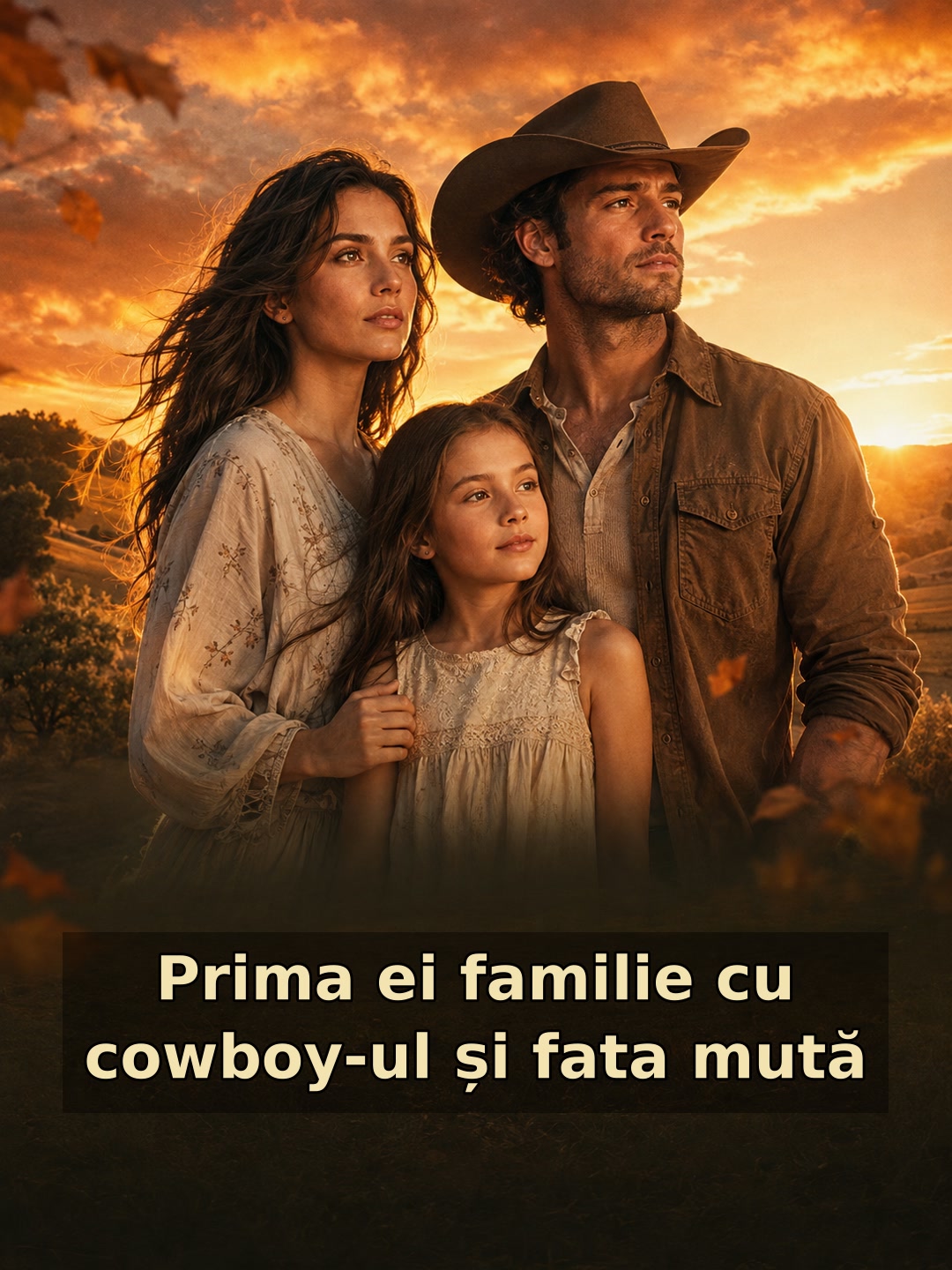 Prima ei familie cu cowboy-ul și fata mută