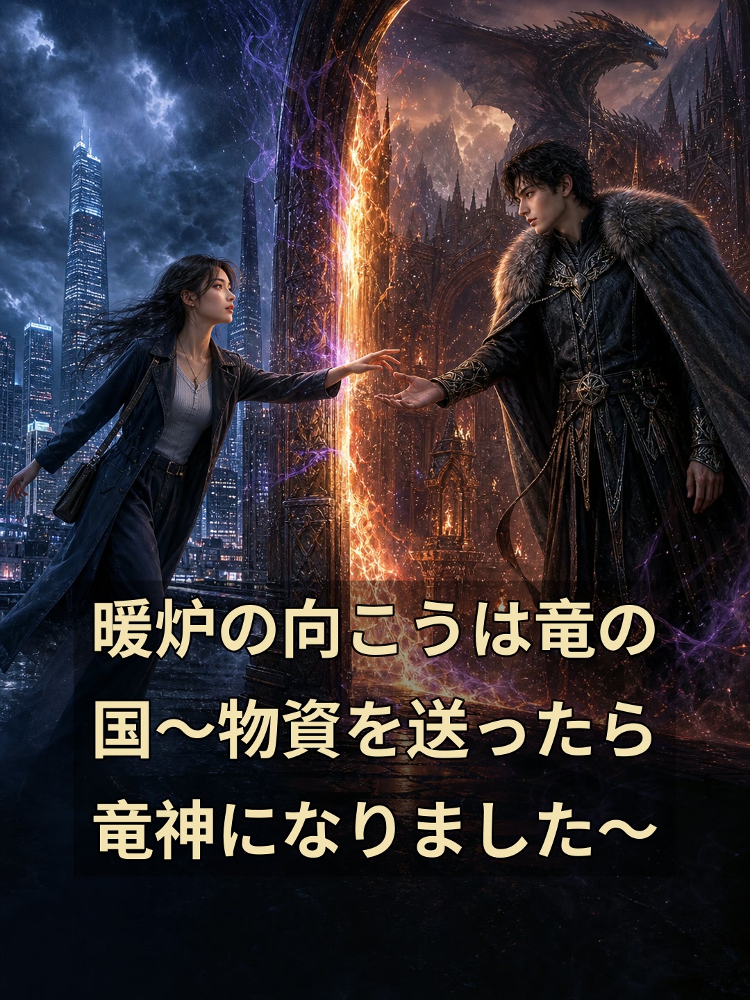 暖炉の向こうは竜の国〜物資を送ったら竜神になりました〜