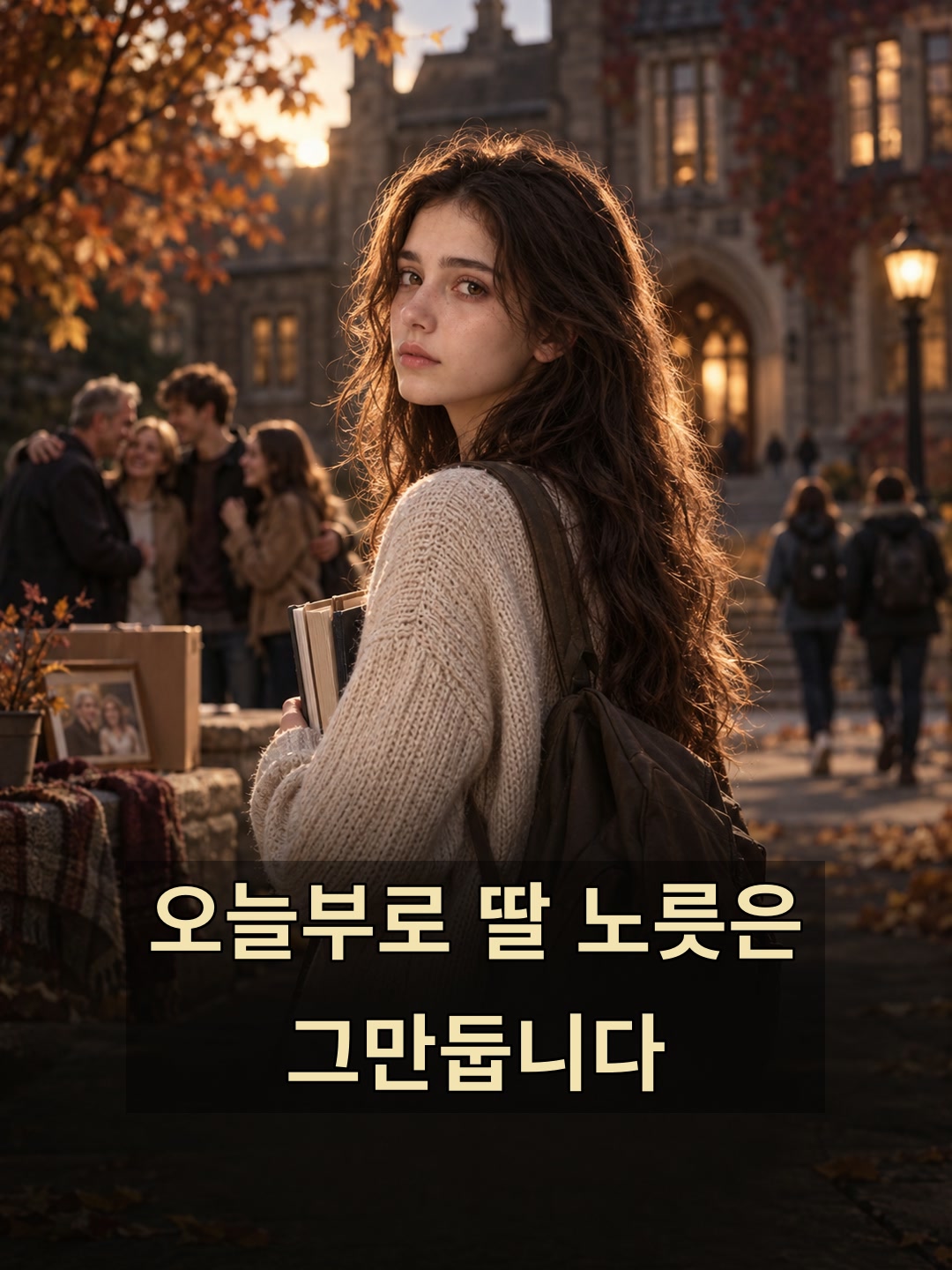 오늘부로 딸 노릇은  그만둡니다