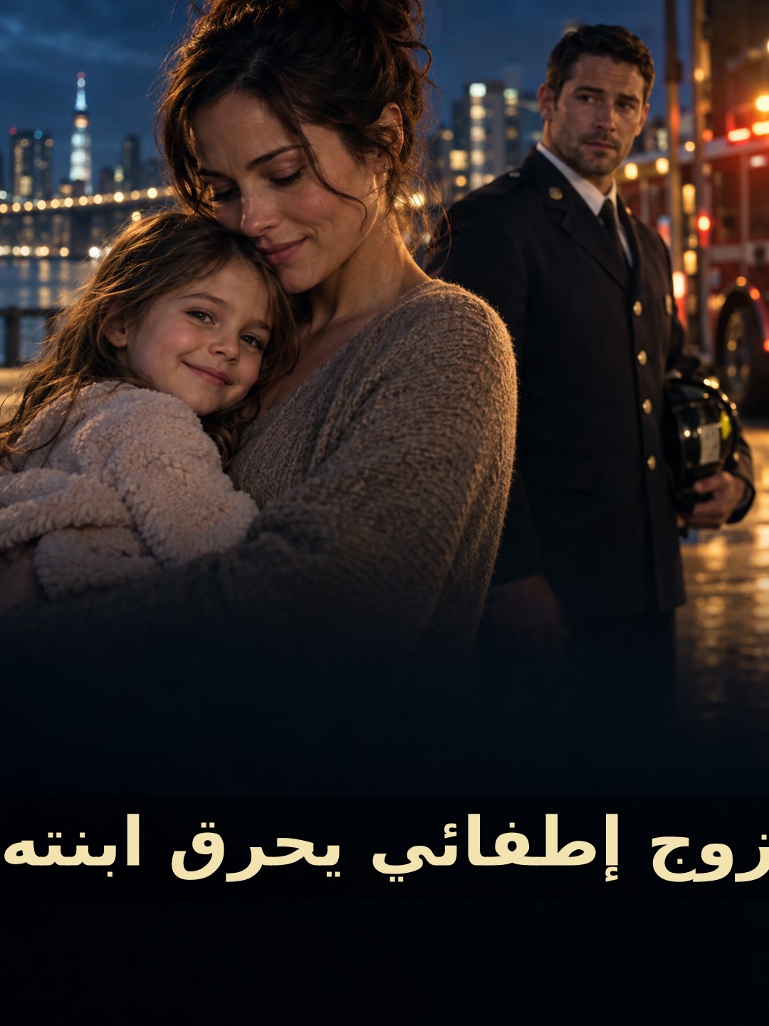 زوج إطفائي يحرق ابنته