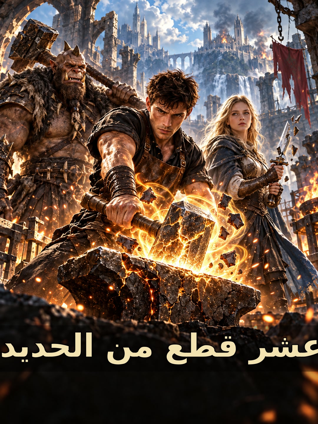 عشر قطع من الحديد