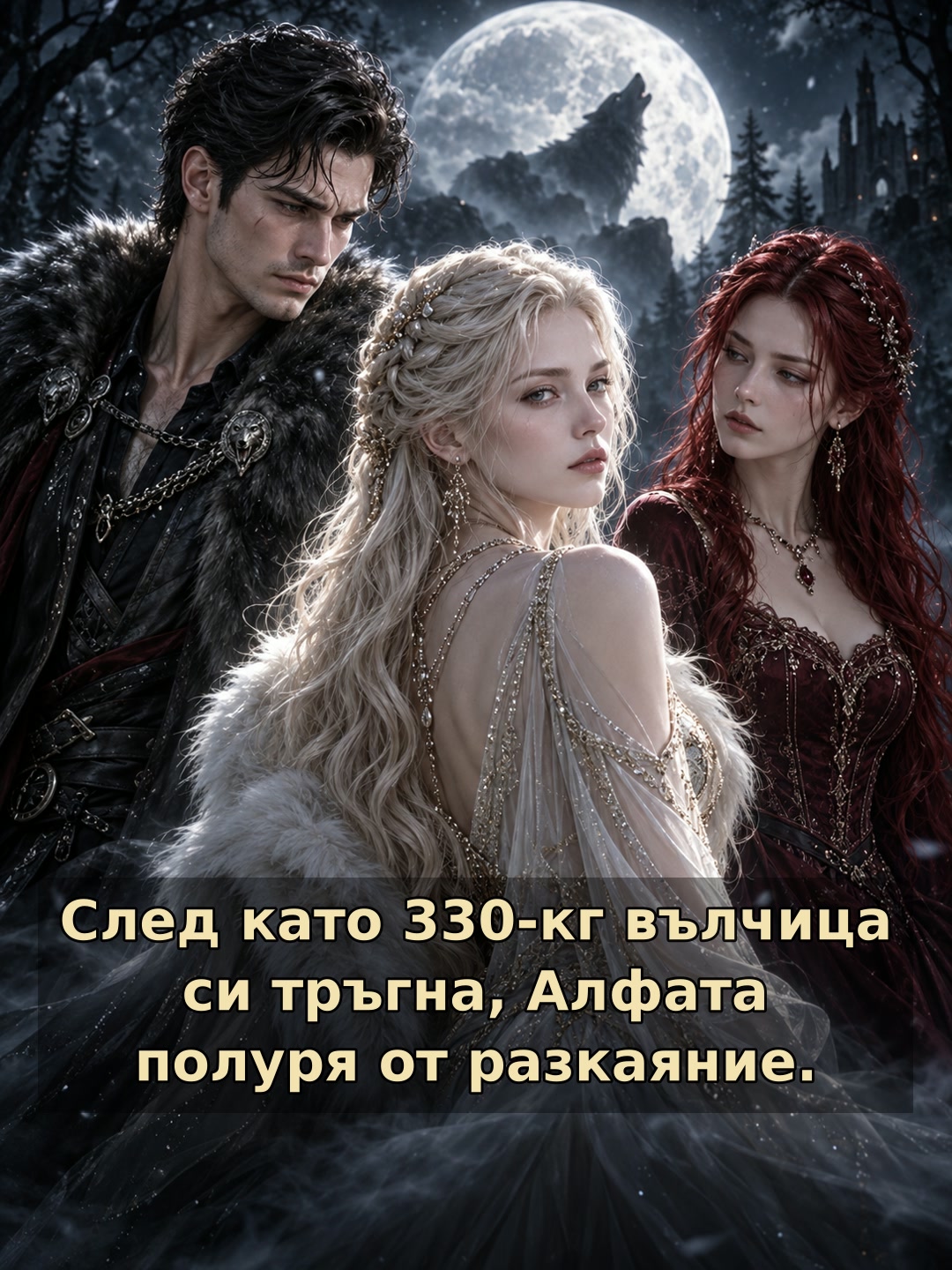 След като 330-кг вълчица си тръгна, Алфата полуря от разкаяние.