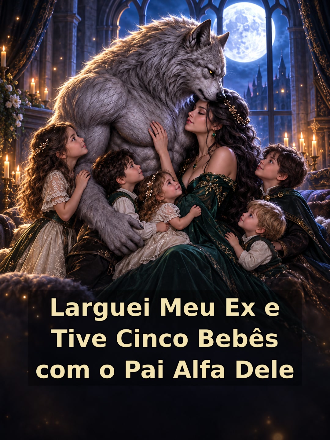 Larguei Meu Ex e Tive Cinco Bebês com o Pai Alfa Dele