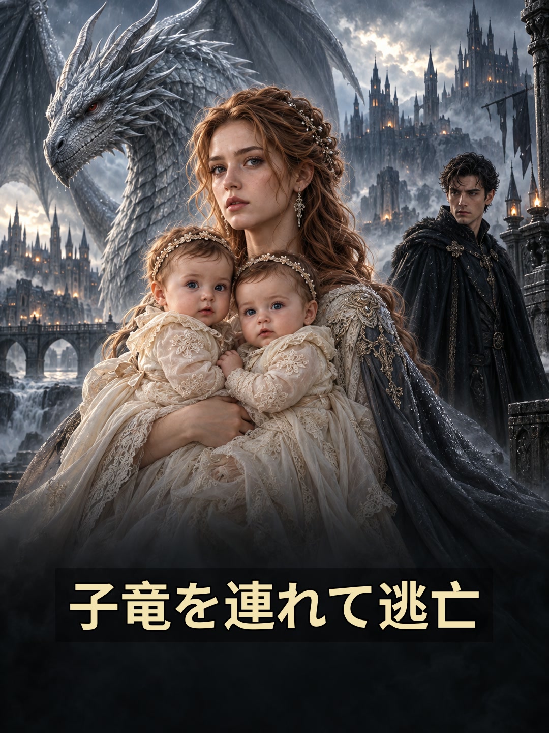 子竜を連れて逃亡
