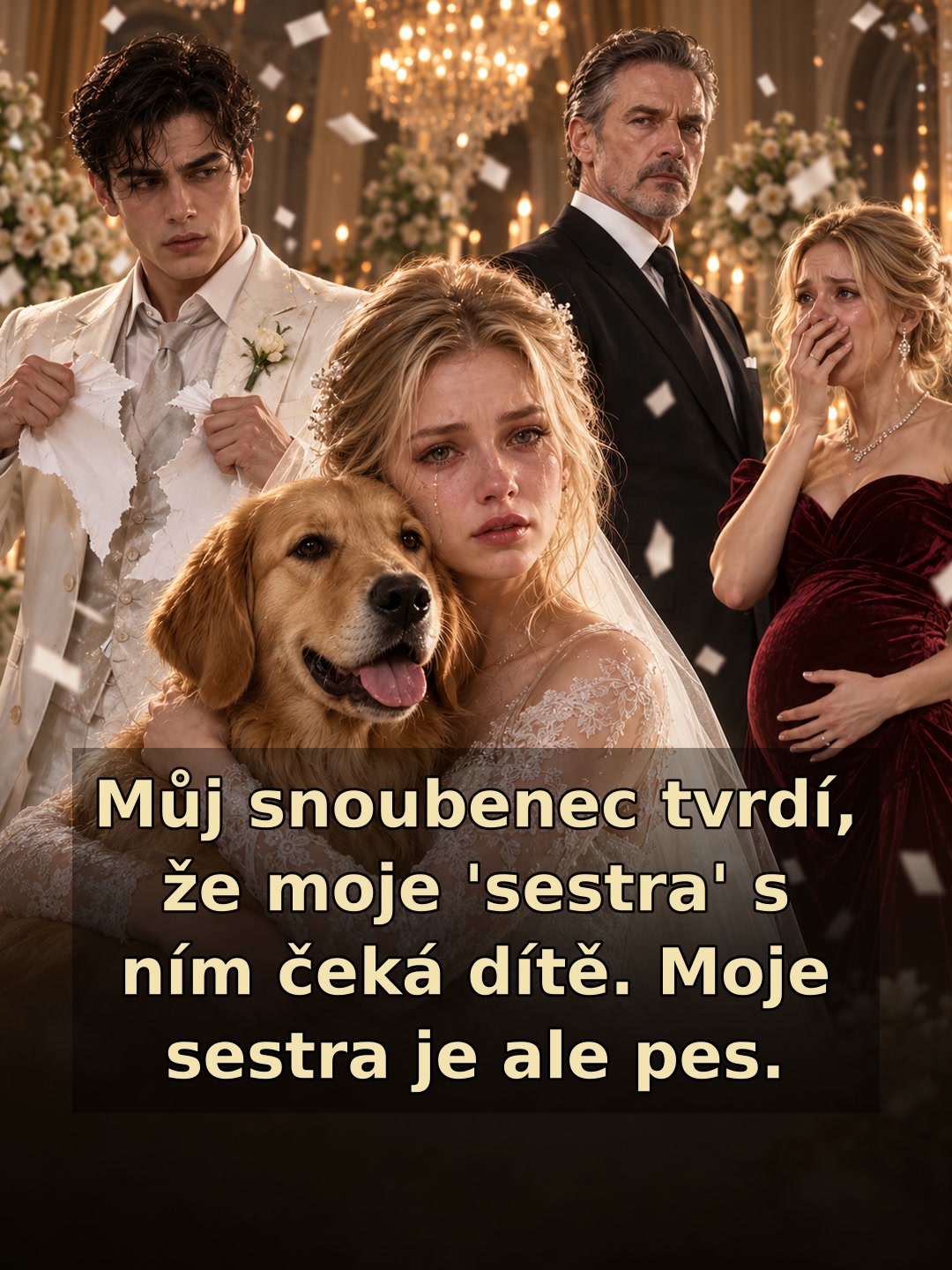 Můj snoubenec tvrdí, že moje 'sestra' s ním čeká dítě. Moje sestra je ale pes.